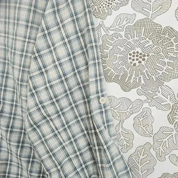 Eddie Bauer Mens Large Plaid Long Sleeve Button-Down Shirt Oudoor - Picture 4 of 8